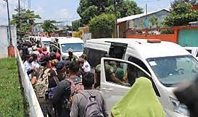 Desarticulan caravana de migrantes en Tapachula