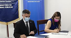 Minsa firma acuerdo de cooperacin con el MOP para funcionamiento del hospital integrado