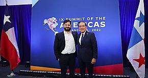 Encuentro bilateral entre el presidente Cortizo y el mandatario de Chile Gabriel Boric