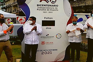Activan relojes que marcan cuenta regresiva para el Bicentenario de la Independencia de Panam de Espaa