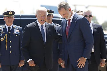 El rey Felipe VI recibió a Biden en Madrid para la cumbre de la OTAN
