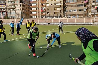 En Egipto un equipo femenino de hockey sobre césped sueña con el gran salto